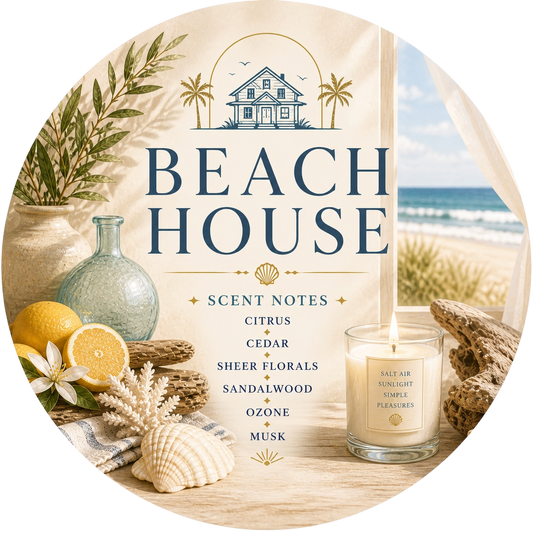 Beach house - Charming Cheshires, Citrus, Cedar, Sheer Florals, Sandalwood, Ozone, Musk