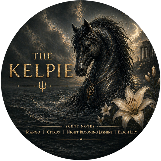 Kelpie - Charming Cheshires, mango nectar, night blooming jasmine,  beach lily, citrus, sea salt mist