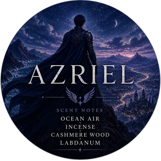 Azriel: Shadows & Silence - Charming Cheshires, ocean air, incense, cashmere wood, labdanum, Acotar