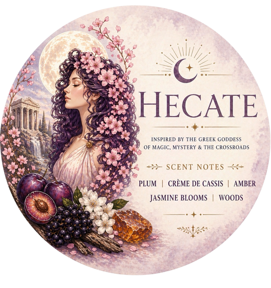 Hecate - Charming Cheshires, plum, creme de cassis, amber, jasmine blooms, woods