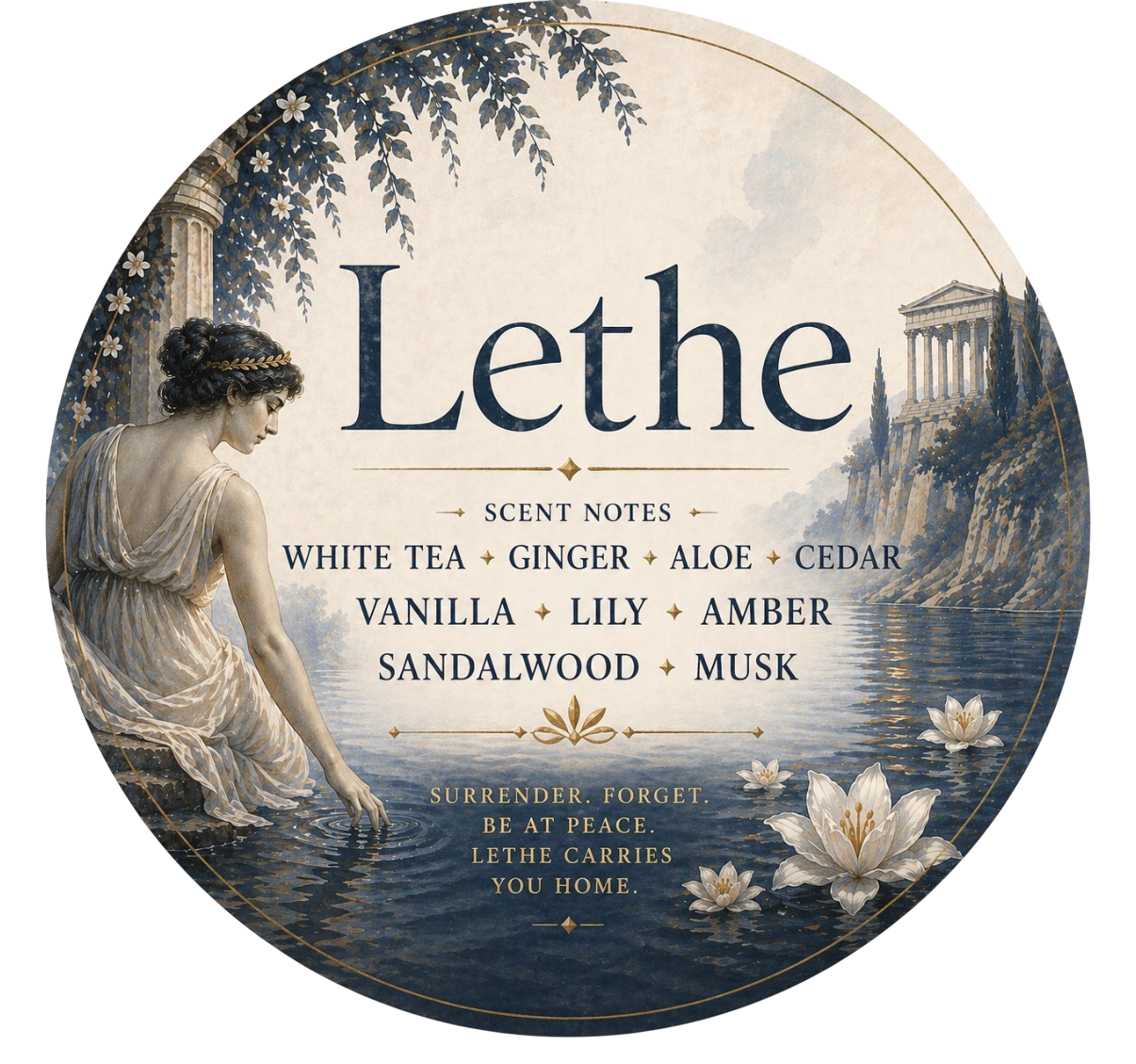 Lethe - Charming Cheshires,  White Tea, Ginger, Aloe, Cedar, Vanilla, Lily, Amber, Sandalwood, Musk